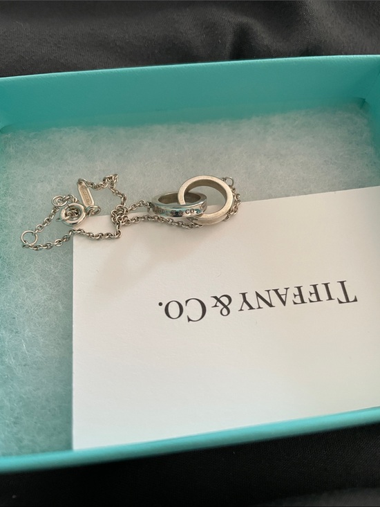 Tiffany & Co. Jewelry - Tiffany & Co. Silver Interlocking bracelet with Signature Engraving